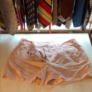 Cotton flat front shorts